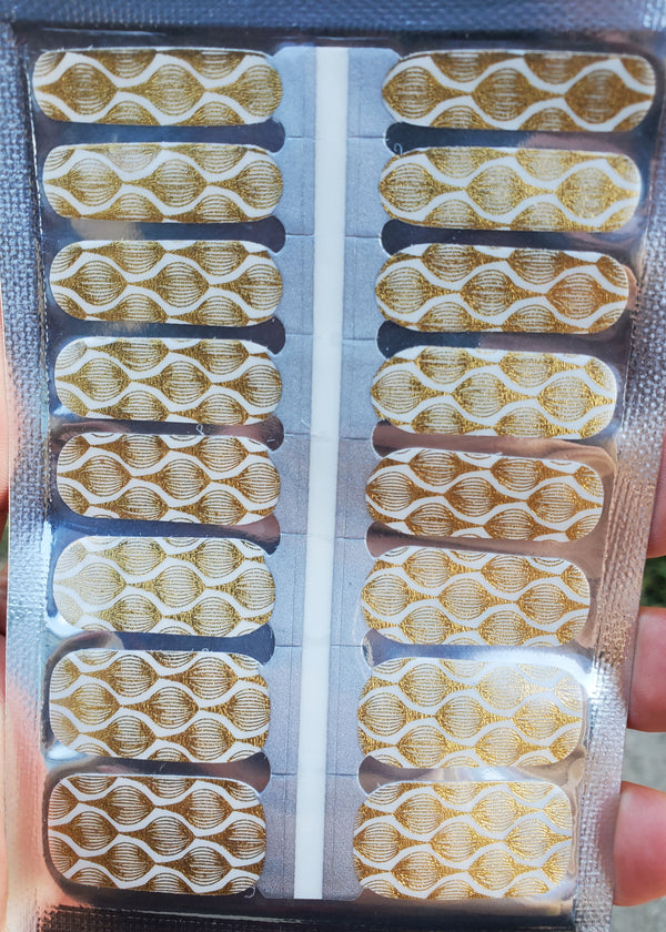 Metallic Gold Deco-Overlay Design