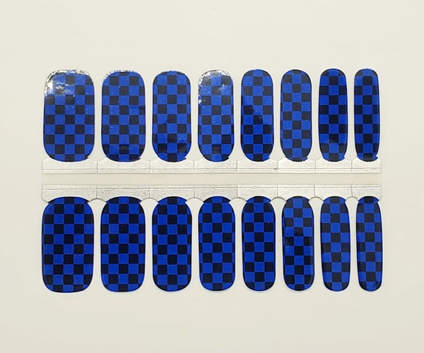 Blue checkers- Pattern Design