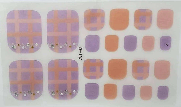 Coral Squares toes