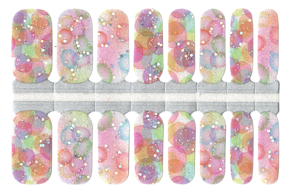 Bubbles in pastel-Glitter Design