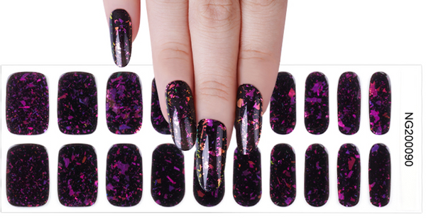 Jinx - Glitter Semicured Gel wraps