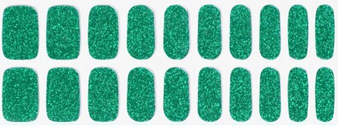 Festive in green-Semicured Gel wraps PREORDER