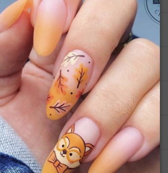 Foxy Fall -Semicured Gel wraps PREORDER