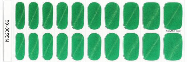 Emerald Palace Cat eye-Semicured Gel wraps