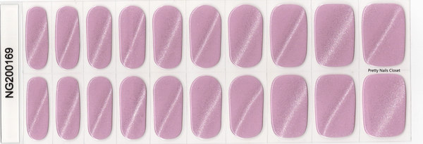 Pinkie Cat eye-Semicured Gel wraps