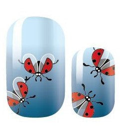 Ladybugs on blue- Animal Theme Design