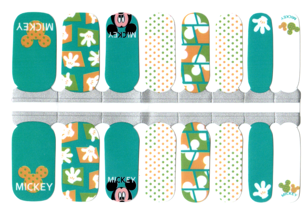 Hello Mouse in teal-Cartoon Design